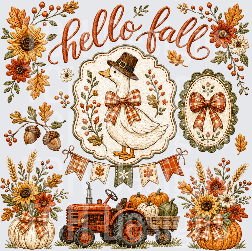 Hello Fall Goose Patch