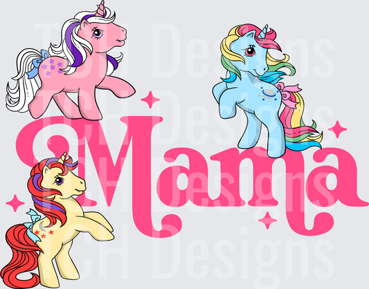 pony mama pink