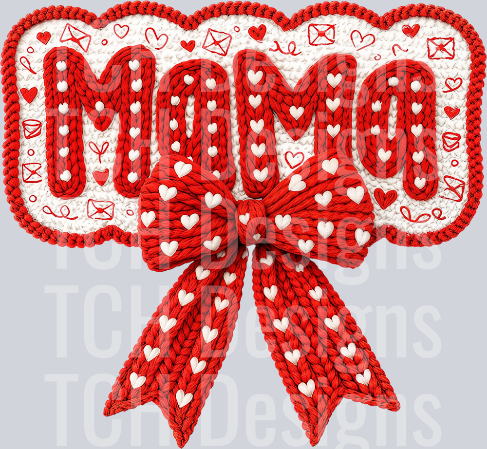Faux Yarn Mama Valentine's Day PNG
