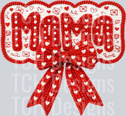 Faux Yarn Mama Valentine's Day PNG