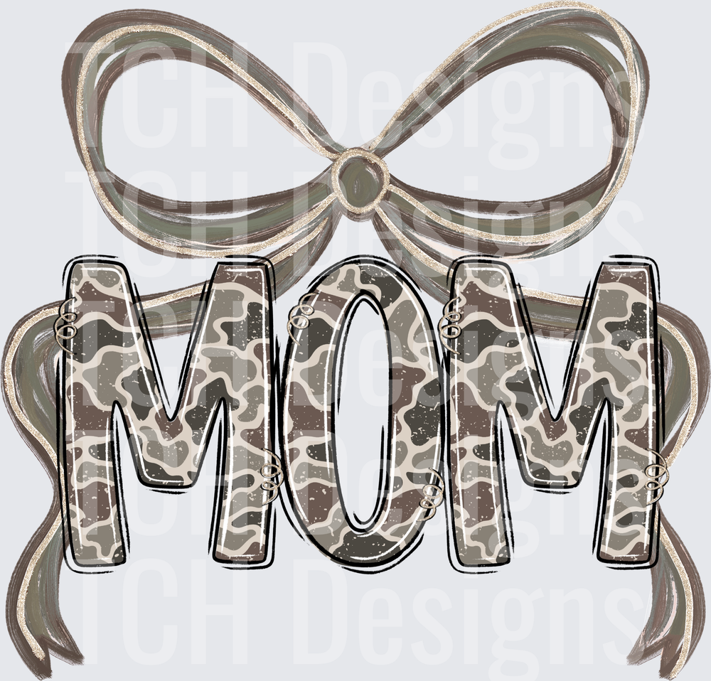 Camo Mom Bow