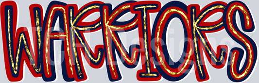 Warriors_Hand_Lettered_Gold_Glitzy