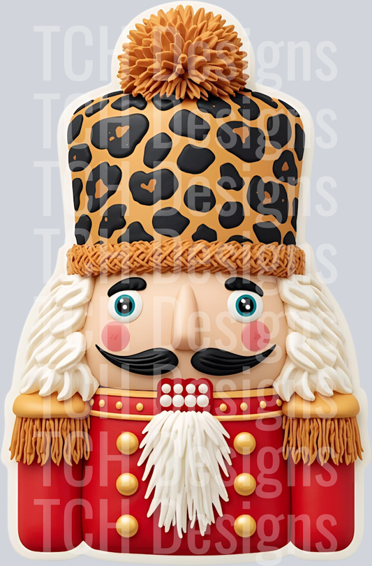 NUTCRACKER LEOPARD HAT FAUX DETAILED