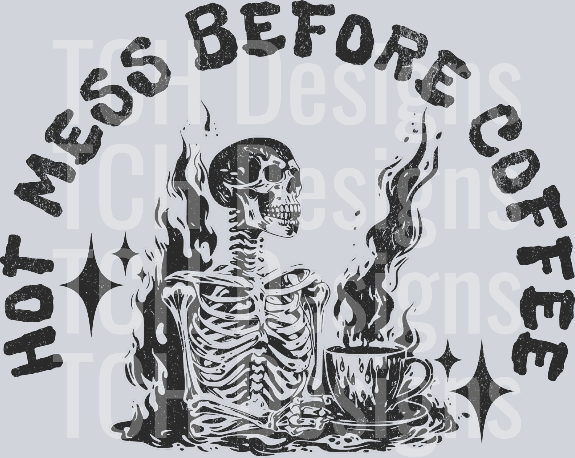 hot mess before coffee pocket HWDS