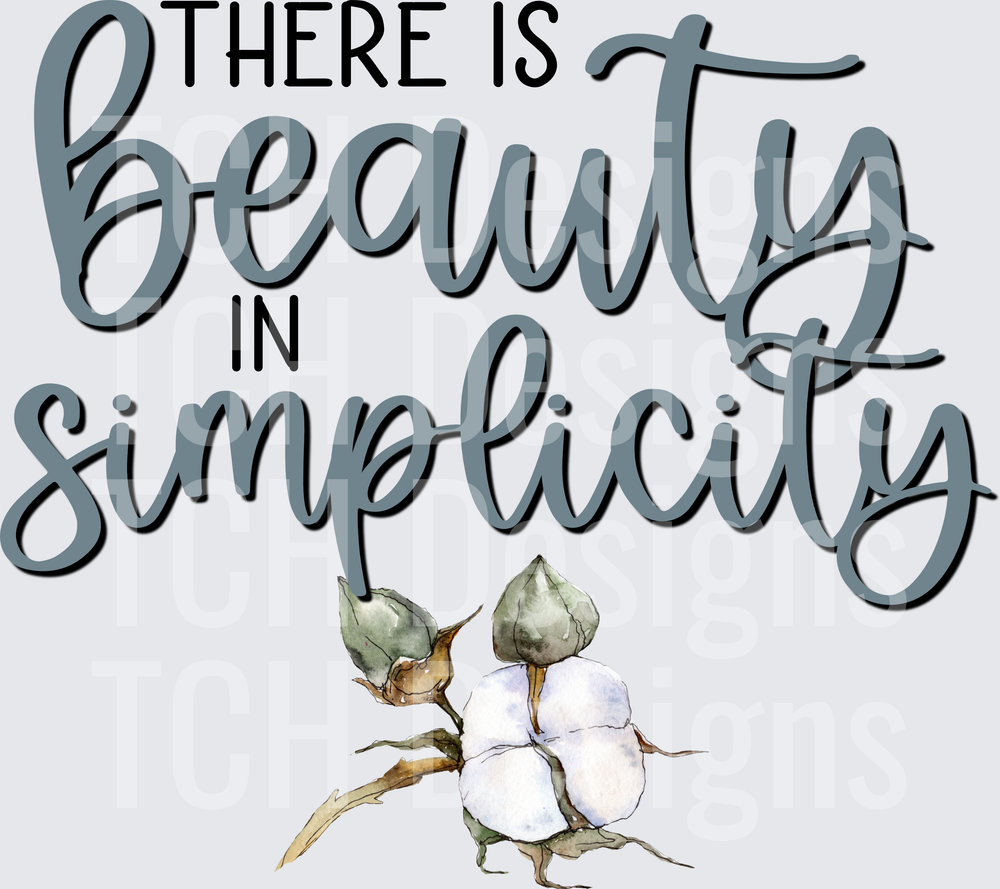 There Is Beauty in Simplicity