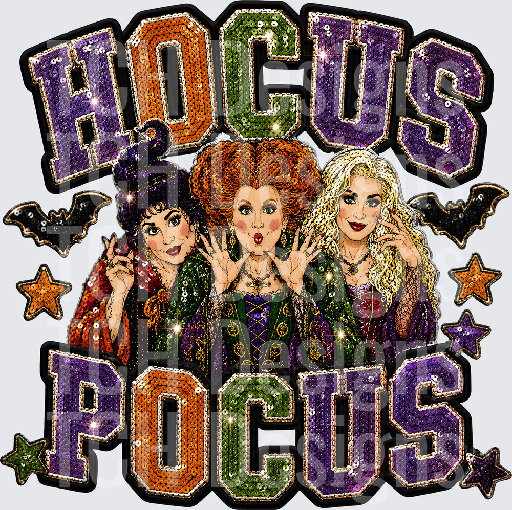 HOCUS POCUS FAUX SEQUIN