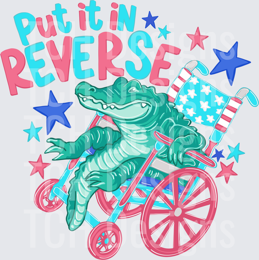 Put it in reverse alligator