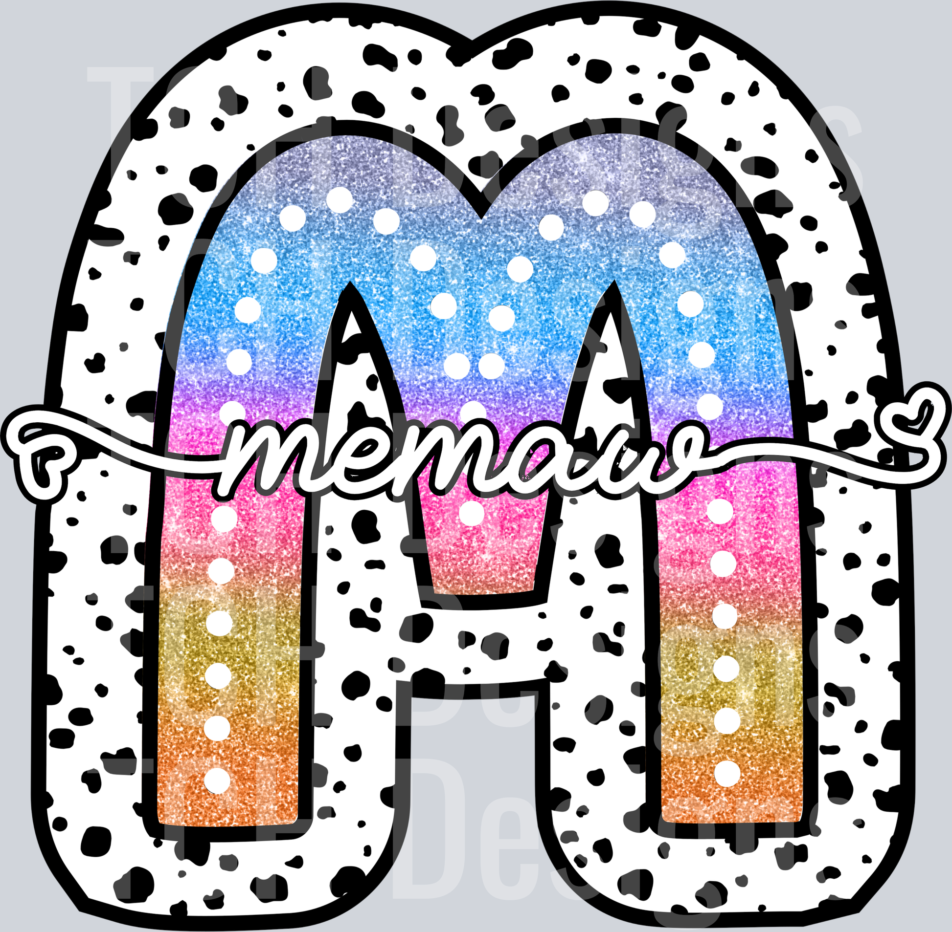 MEMAW-TIE DYE DOTTIE NAMES