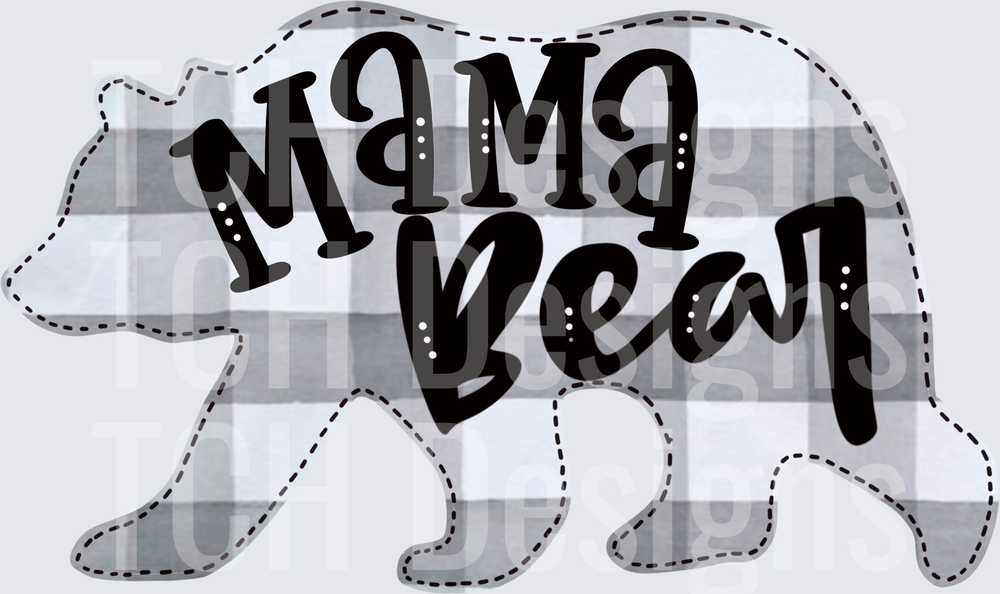MAMA BEAR PLAID