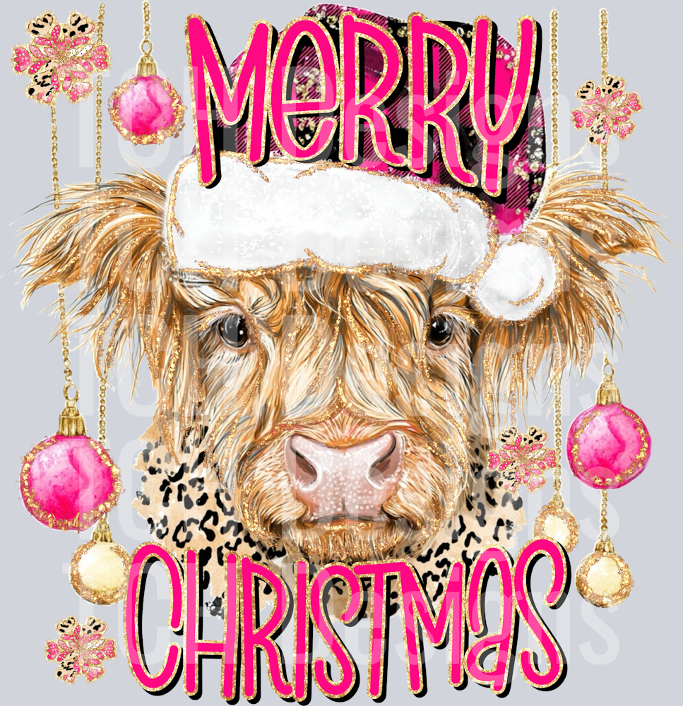 Merry Christmas cow