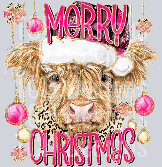 Merry Christmas cow