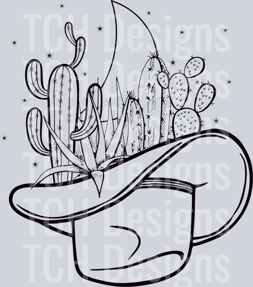 hat and cactus