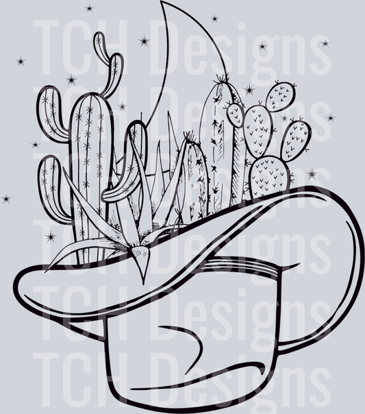 hat and cactus