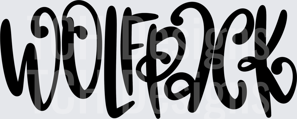 Wolfpack Disney-Style Magic Kingdom Font Lettering