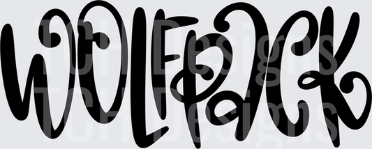 Wolfpack Disney-Style Magic Kingdom Font Lettering