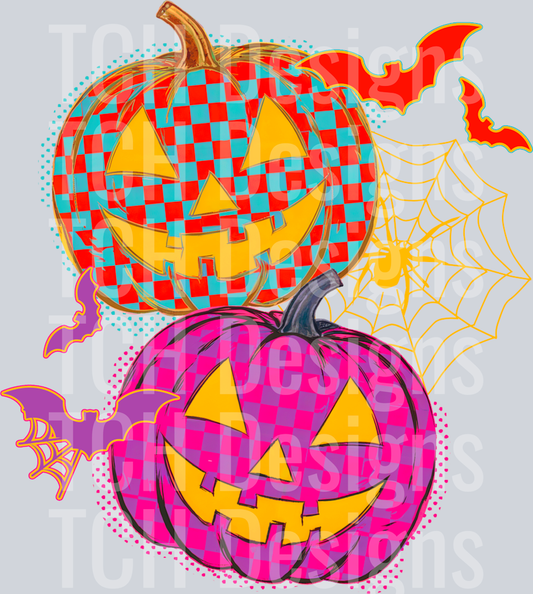 NeonCheckeredPumpkins