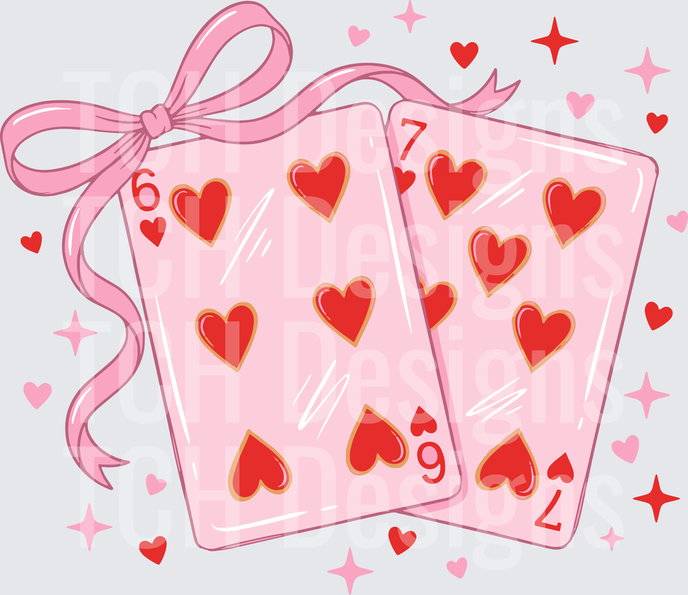 Playing Cards Valentine 6 7