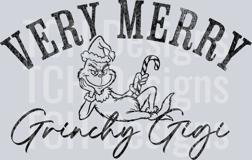 Very merry Grinchy Gigi black