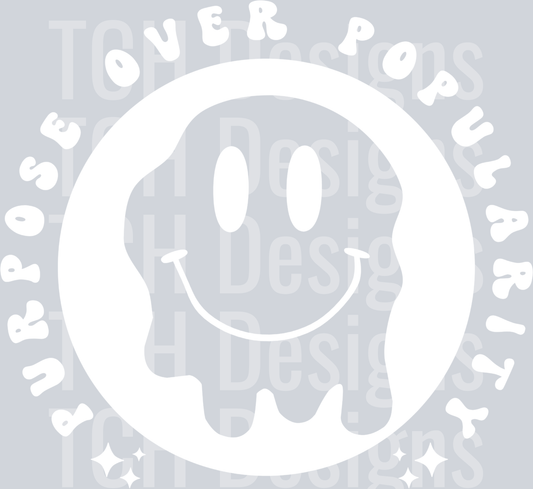 PURPOSE OVER POPULARITY POCKET HWDS WHITE