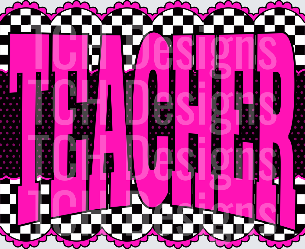 NEON PINK TEACHER