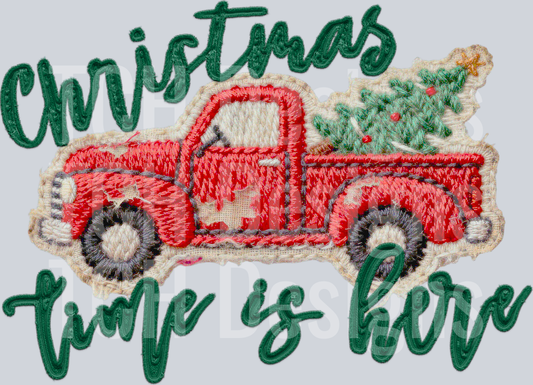 christmas time is here vintage truck hwds