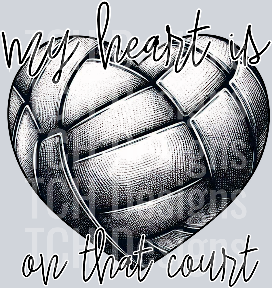 VolleyballHeartDesign