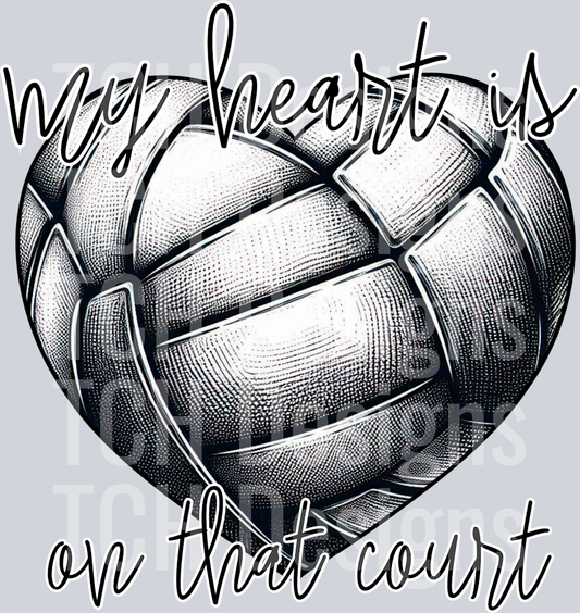 VolleyballHeartDesign