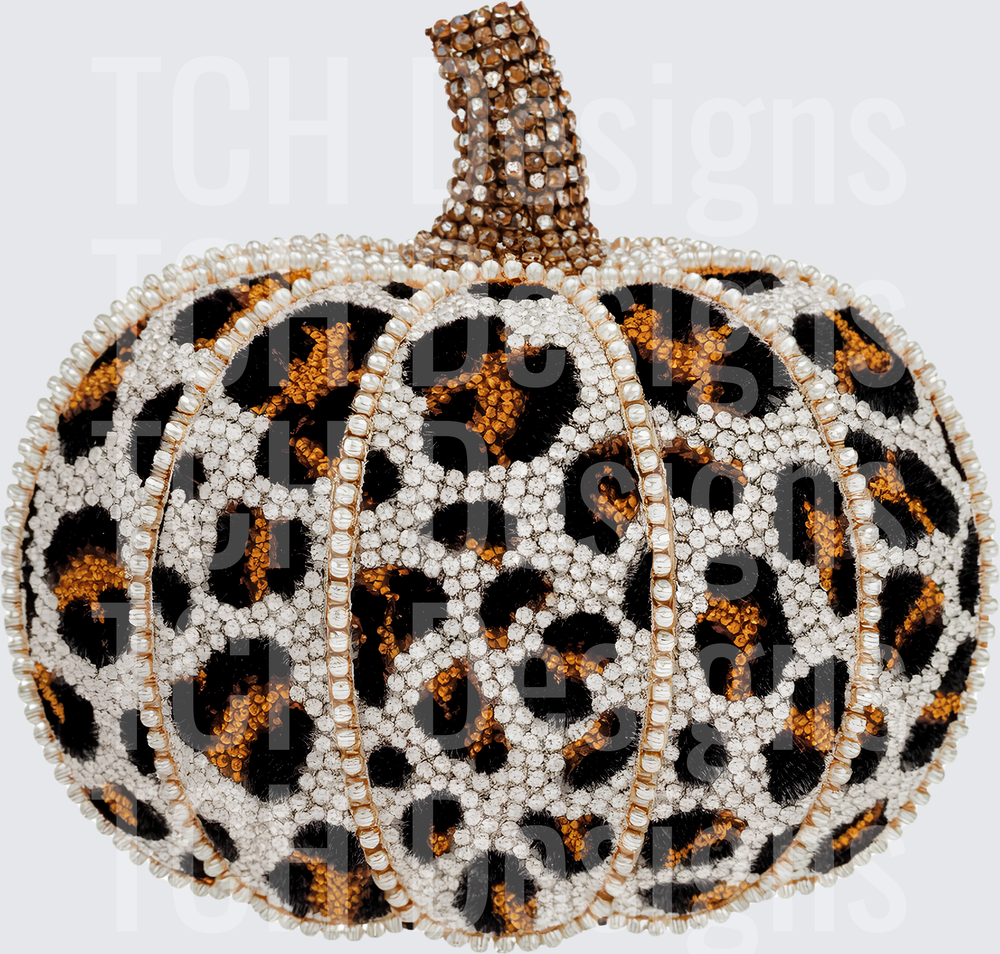 PUMPKIN LEOPARD DIAMOND PEARL