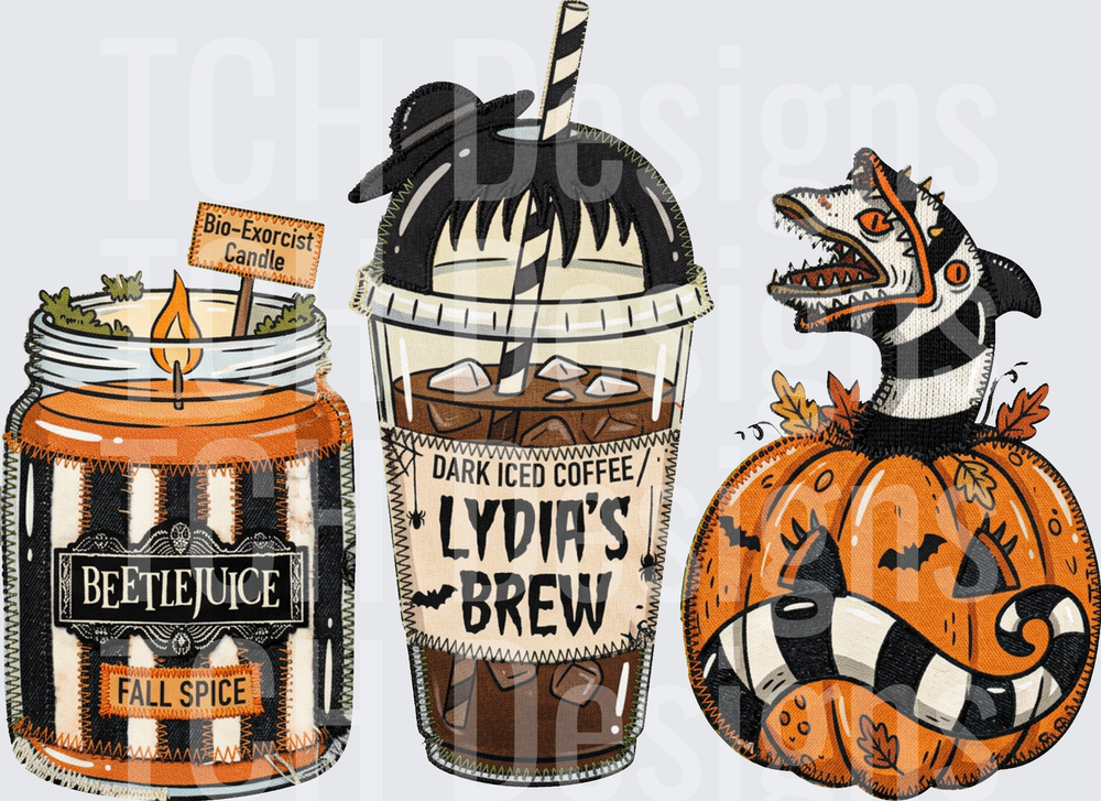 beetlejuice fall candle coffee hwds