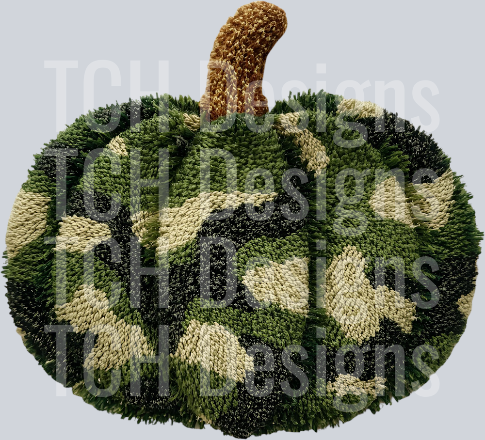 CAMO PUMPKIN FAUX YARN