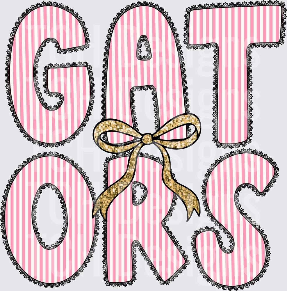 Gators Pink Mascot- CSG Designs