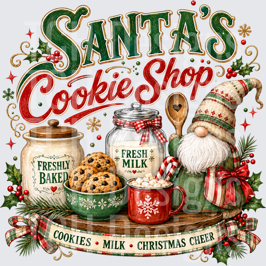 Christmas Santas Cookie Shop