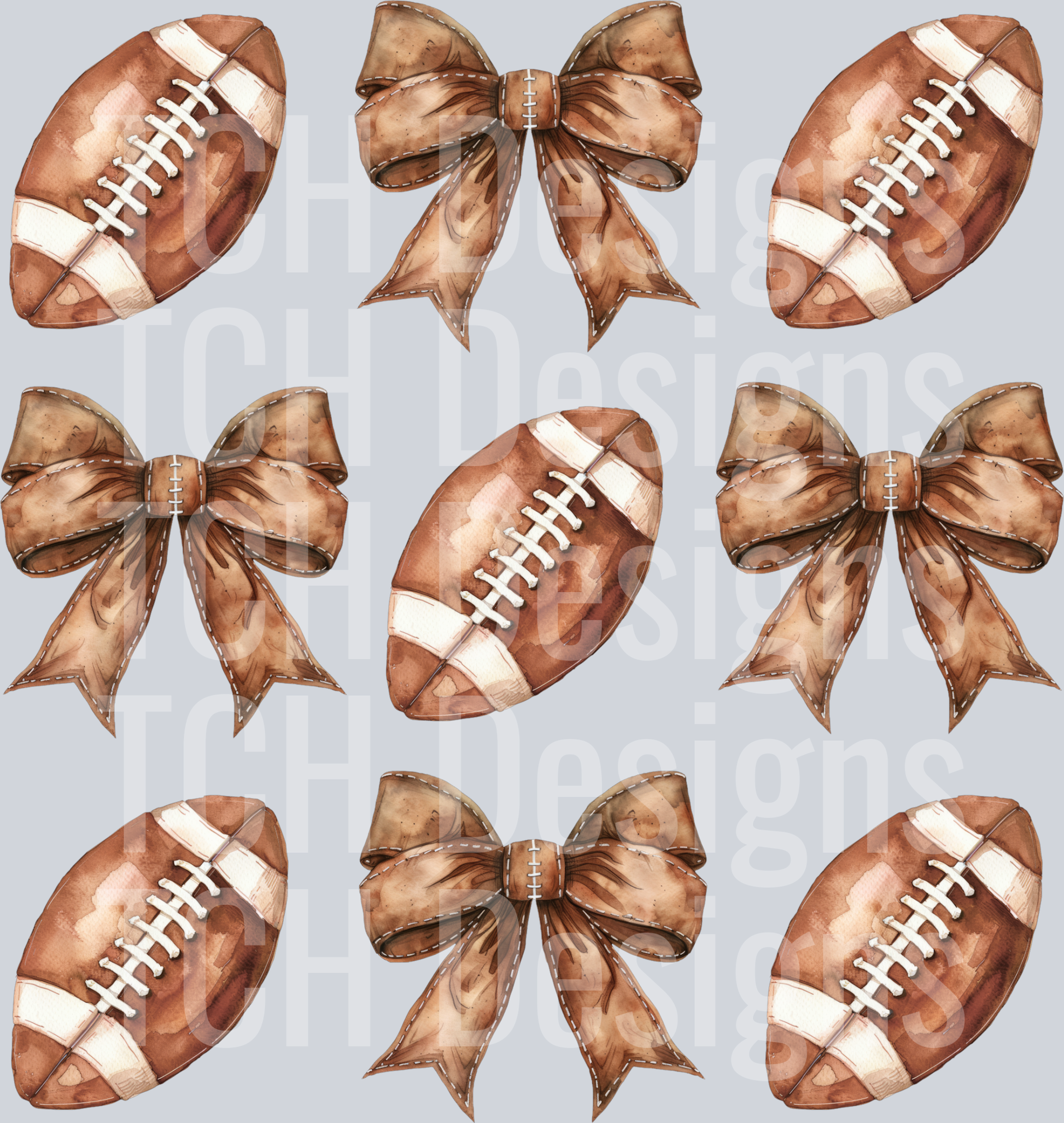 football adnd bows