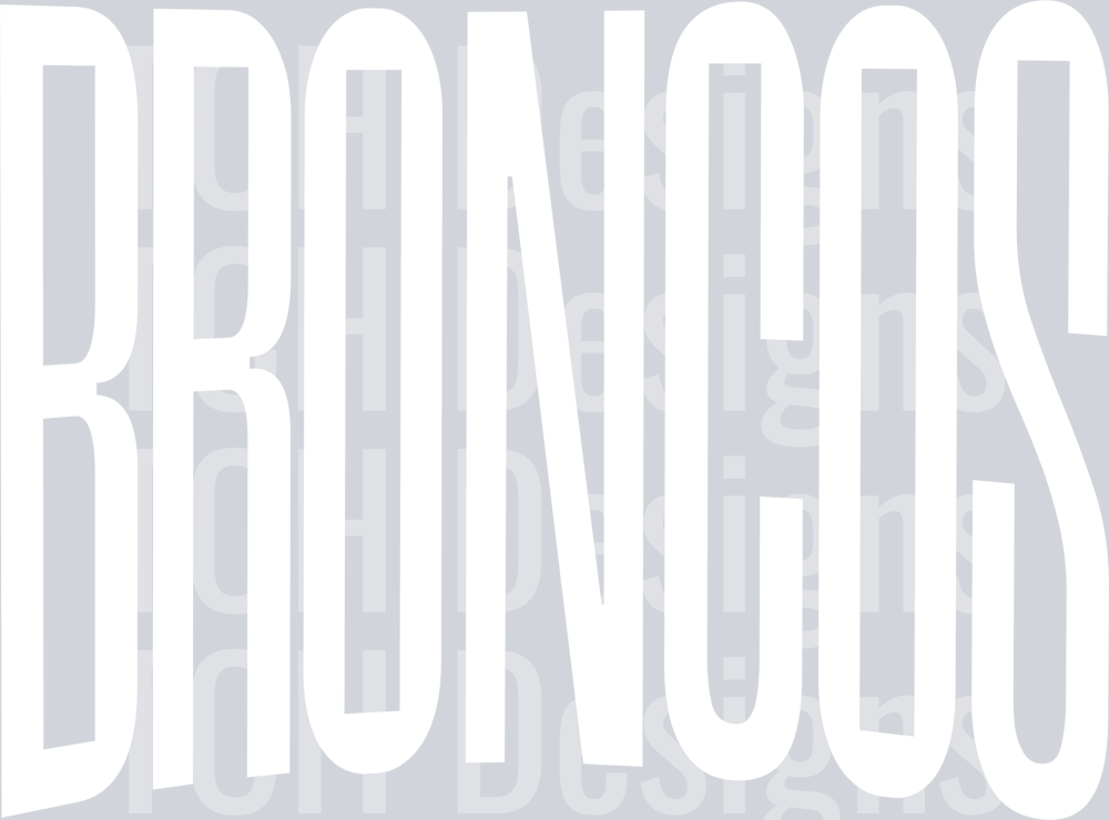 BRONCOS OVERSIZED WHITE