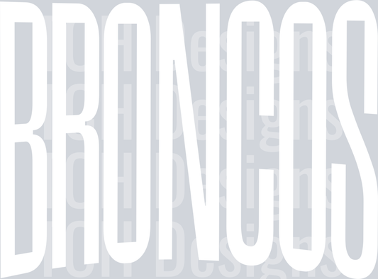 BRONCOS OVERSIZED WHITE