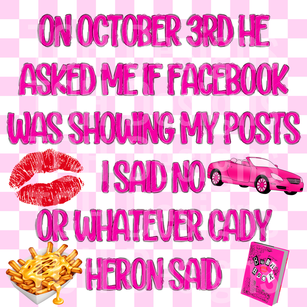 Mean Girls Facebook Graphic