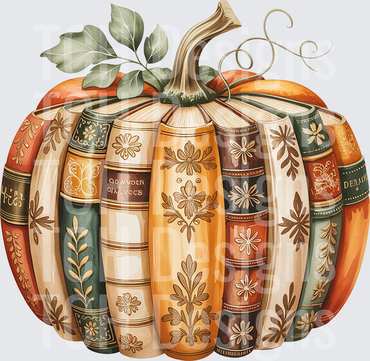 Fall Book Pumpkin