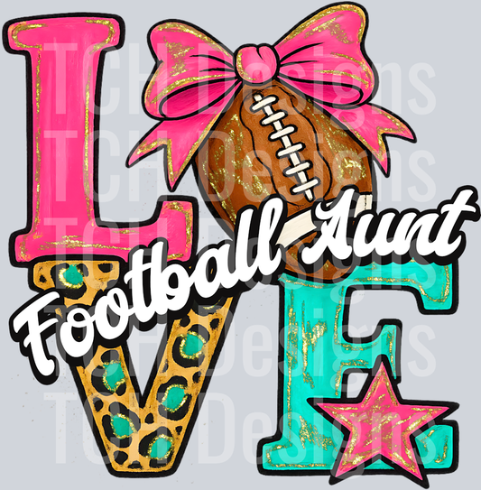 Love Football Aunt HWDS