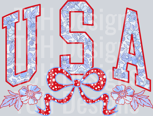 usa-bow-blue-flowers