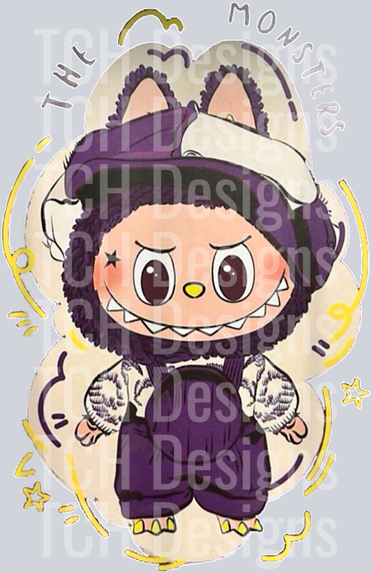 Funny Halloween Labubu Lover Labu in Monsters T-Shirt