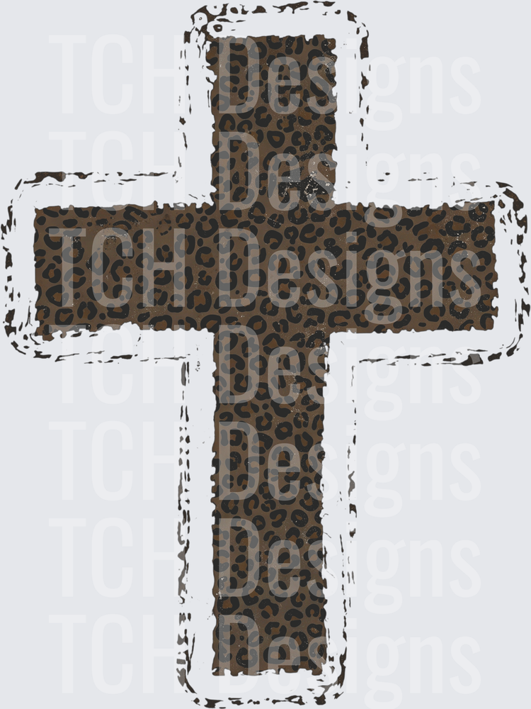 DISTRESSED CHEETAH CROSS