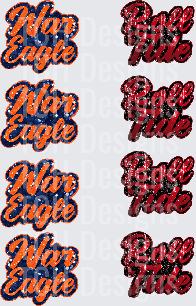 War Eagle Roll Tide Premade