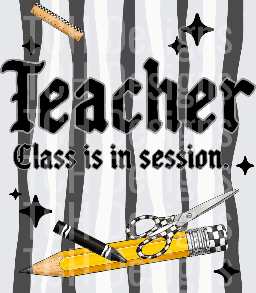 teacher checkered
