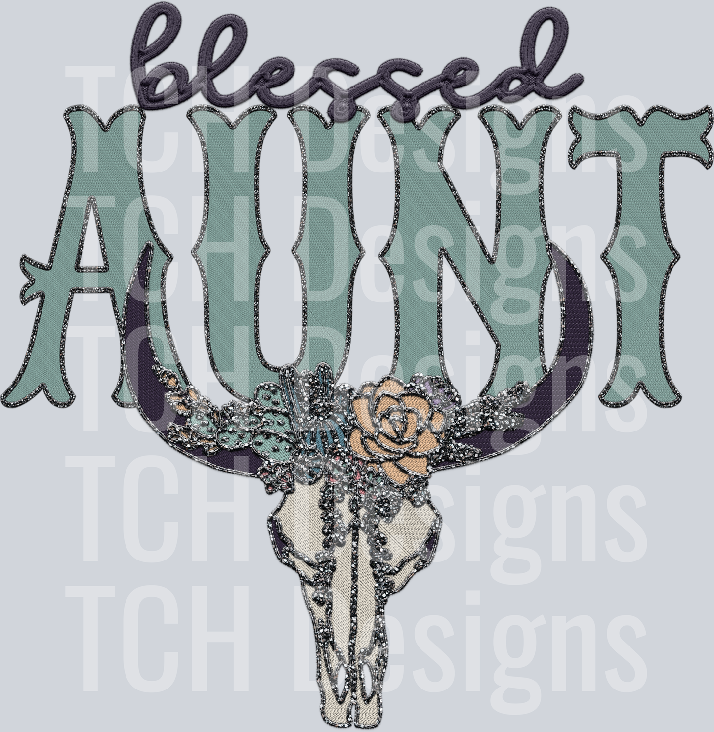 blessed blingy bull AUNT HWDS