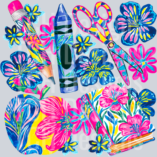 SchoolFloralCollage