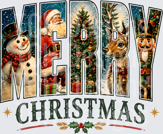 Merry Christmas Snowman Santa
