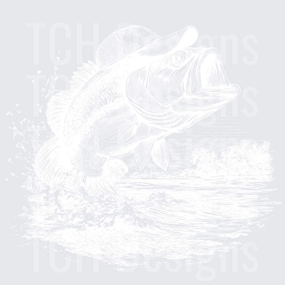 FISH SKETCH TRUCKER HAT