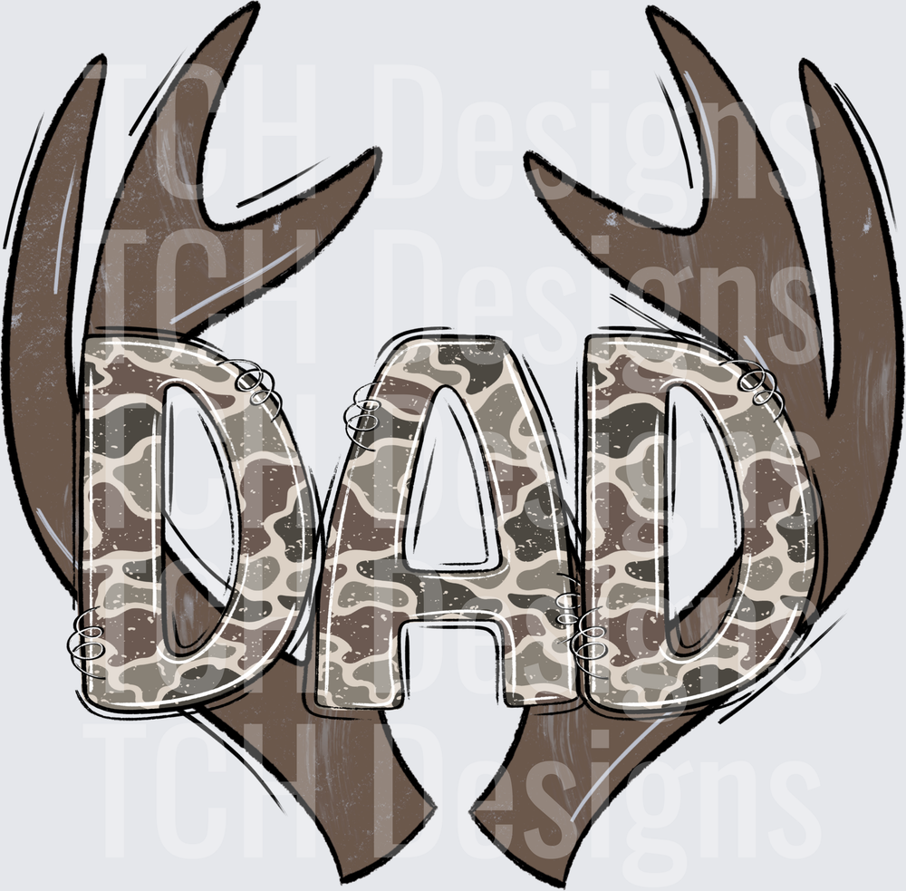 Camo Dad Antlers