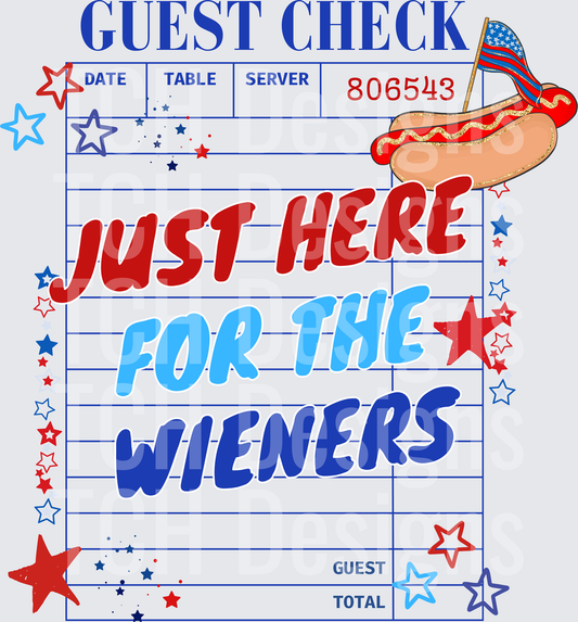 JUST HERE FOR THE WIENERS