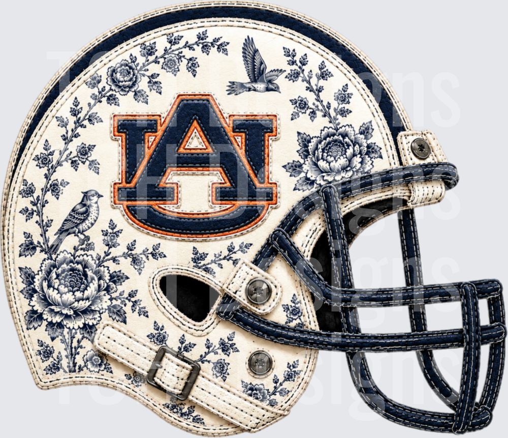 Auburn Floral Helmet
